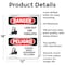 Signmission Look Out For Forklifts Bilingual, 12 in W x Rectangle, Aluminum OS-2PACK-DS-A-1218-VS-1440 - alternate 2